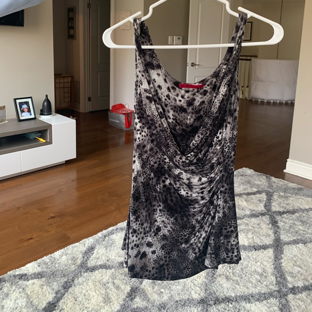Velvet Animal print top